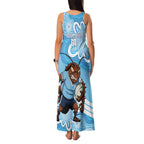 NSW Blues Rugby Custom Family Matching Tank Maxi Dress and Hawaiian Shirt Go Cockroaches Aboriginal Art