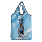 NSW Blues Rugby Custom Grocery Bag Go Cockroaches Aboriginal Art