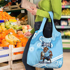 NSW Blues Rugby Custom Grocery Bag Go Cockroaches Aboriginal Art