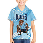 NSW Blues Rugby Custom Hawaiian Shirt Go Cockroaches Aboriginal Art