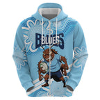 NSW Blues Rugby Custom Hoodie Go Cockroaches Aboriginal Art