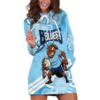 NSW Blues Rugby Custom Hoodie Dress Go Cockroaches Aboriginal Art
