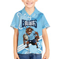 NSW Blues Rugby Custom Kid Hawaiian Shirt Go Cockroaches Aboriginal Art