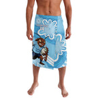 NSW Blues Rugby Custom Lavalava Go Cockroaches Aboriginal Art