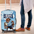 NSW Blues Rugby Custom Luggage Cover Go Cockroaches Aboriginal Art