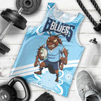 NSW Blues Rugby Custom Men Tank Top Go Cockroaches Aboriginal Art