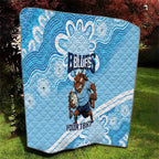 NSW Blues Rugby Custom Quilt Go Cockroaches Aboriginal Art