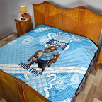 NSW Blues Rugby Custom Quilt Go Cockroaches Aboriginal Art