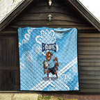 NSW Blues Rugby Custom Quilt Go Cockroaches Aboriginal Art