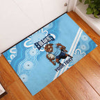 NSW Blues Rugby Custom Rubber Doormat Go Cockroaches Aboriginal Art