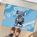 NSW Blues Rugby Custom Rubber Doormat Go Cockroaches Aboriginal Art