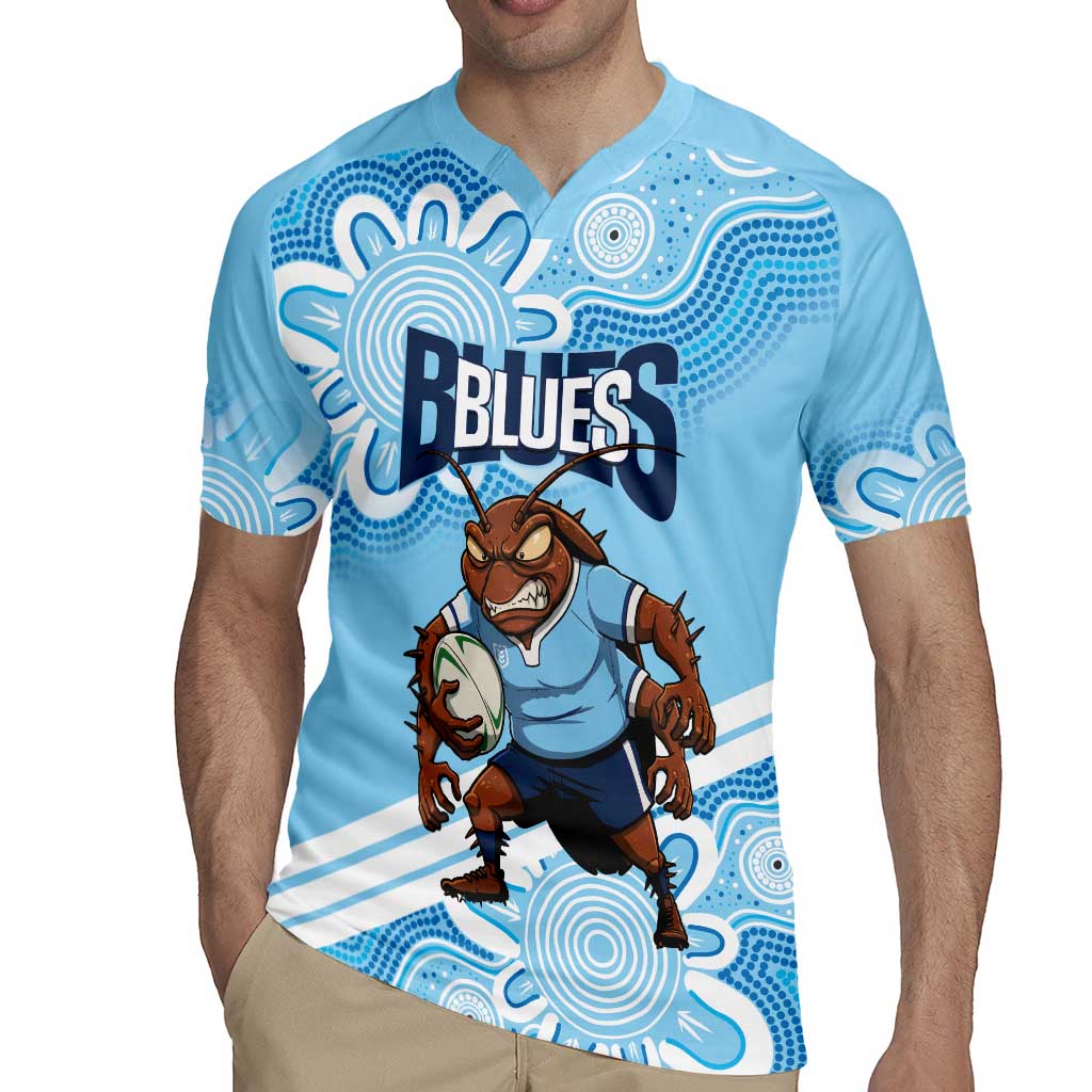 NSW Blues Rugby Custom Rugby Jersey Go Cockroaches Aboriginal Art