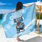 NSW Blues Rugby Custom Sarong Go Cockroaches Aboriginal Art