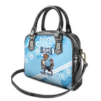 NSW Blues Rugby Custom Shoulder Handbag Go Cockroaches Aboriginal Art
