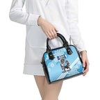 NSW Blues Rugby Custom Shoulder Handbag Go Cockroaches Aboriginal Art