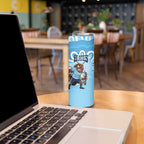 NSW Blues Rugby Custom Skinny Tumbler Go Cockroaches Aboriginal Art