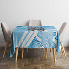 NSW Blues Rugby Custom Tablecloth Go Cockroaches Aboriginal Art