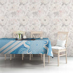 NSW Blues Rugby Custom Tablecloth Go Cockroaches Aboriginal Art