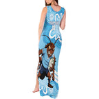 NSW Blues Rugby Custom Tank Maxi Dress Go Cockroaches Aboriginal Art