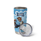 NSW Blues Rugby Custom Tumbler Cup Go Cockroaches Aboriginal Art