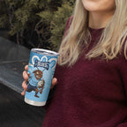 NSW Blues Rugby Custom Tumbler Cup Go Cockroaches Aboriginal Art