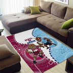 QLD Maroons and NSW Blues 2025 Area Rug Come On Together