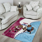 QLD Maroons and NSW Blues 2025 Area Rug Come On Together