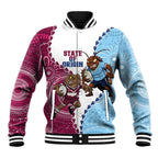 QLD Maroons and NSW Blues 2025 Baseball Jacket Come On Together