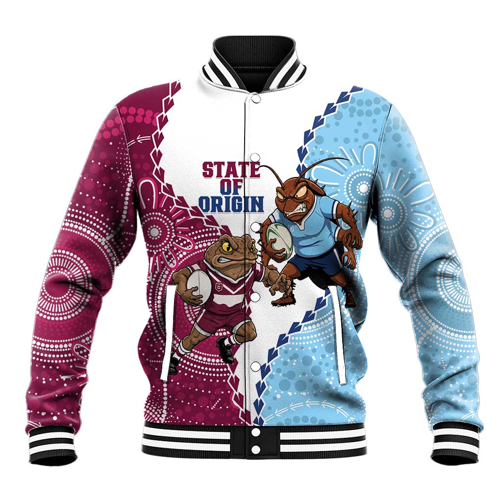 QLD Maroons and NSW Blues 2025 Baseball Jacket Come On Together