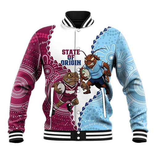QLD Maroons and NSW Blues 2025 Baseball Jacket Come On Together