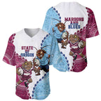 QLD Maroons and NSW Blues 2025 Baseball Jersey Come On Together