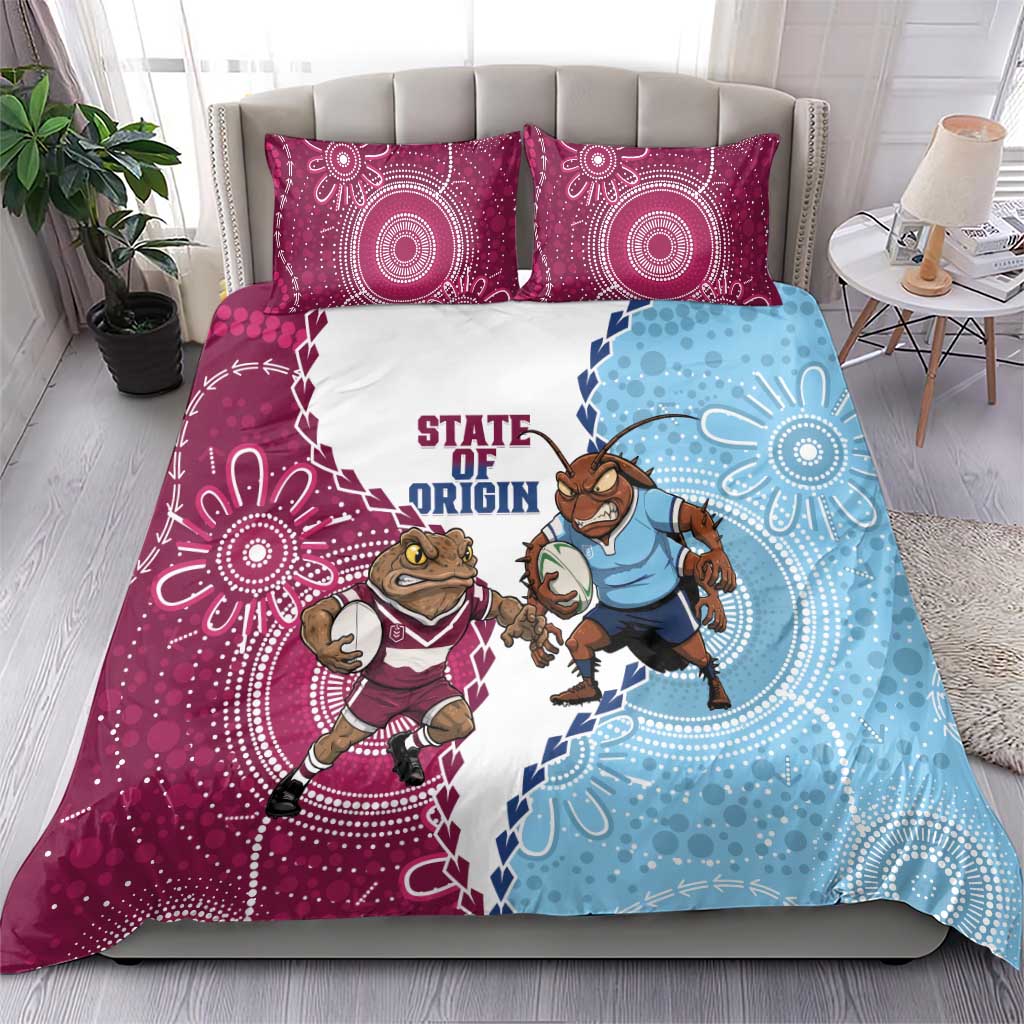 QLD Maroons and NSW Blues 2025 Bedding Set Come On Together