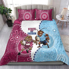QLD Maroons and NSW Blues 2025 Bedding Set Come On Together