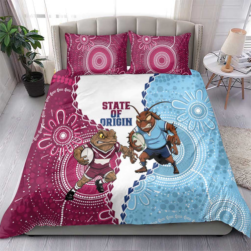 QLD Maroons and NSW Blues 2025 Bedding Set Come On Together