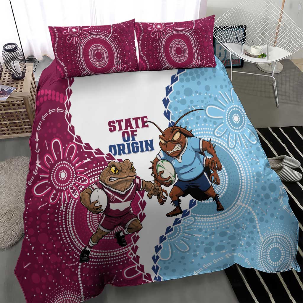 QLD Maroons and NSW Blues 2025 Bedding Set Come On Together