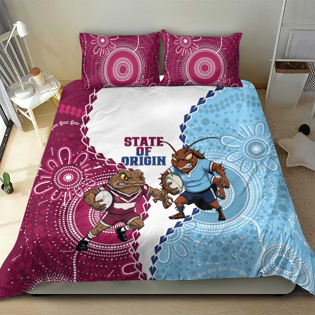 QLD Maroons and NSW Blues 2025 Bedding Set Come On Together