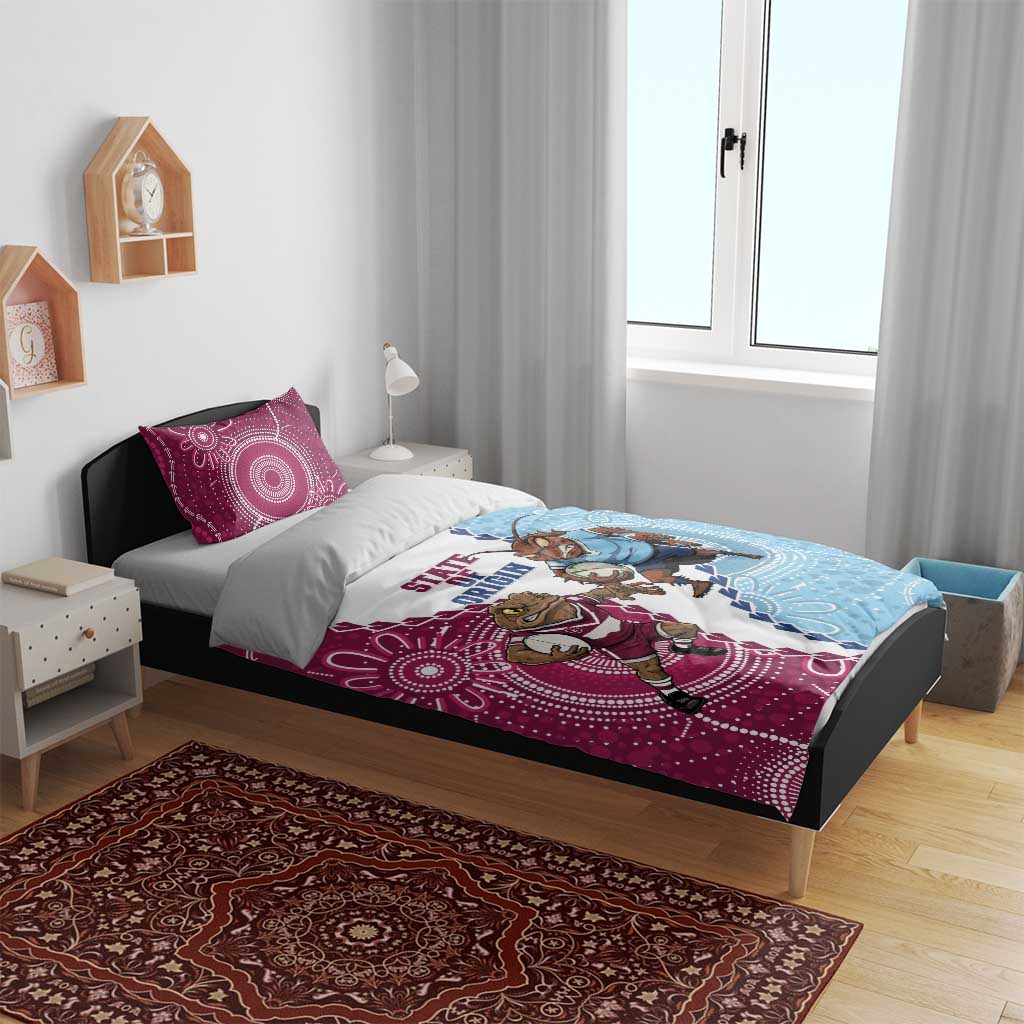 QLD Maroons and NSW Blues 2025 Bedding Set Come On Together