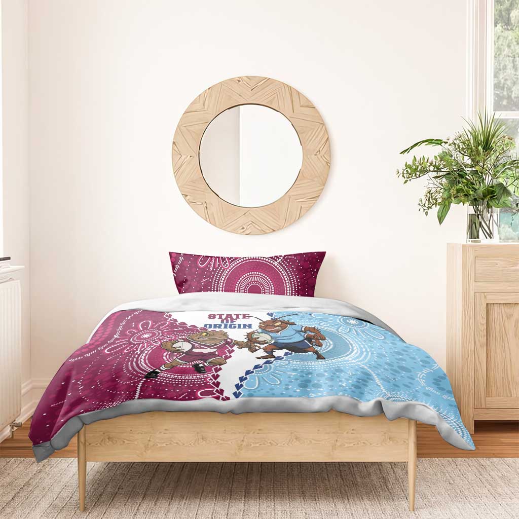 QLD Maroons and NSW Blues 2025 Bedding Set Come On Together