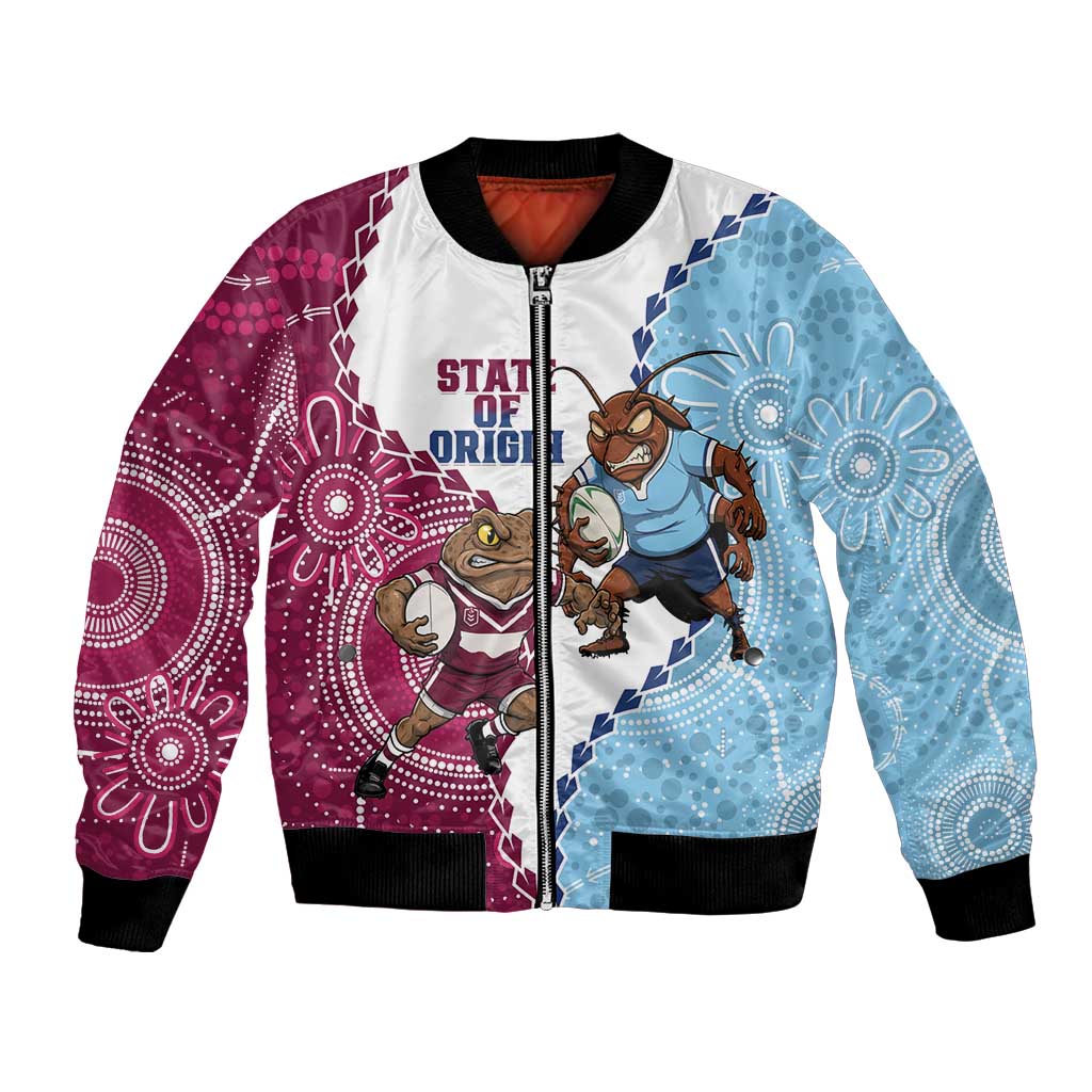 QLD Maroons and NSW Blues 2025 Bomber Jacket Come On Together