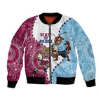 QLD Maroons and NSW Blues 2025 Bomber Jacket Come On Together