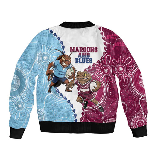 QLD Maroons and NSW Blues 2025 Bomber Jacket Come On Together