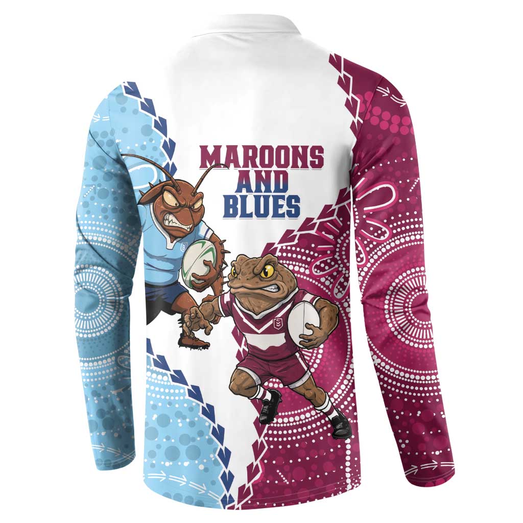 QLD Maroons and NSW Blues 2025 Button Sweatshirt Come On Together