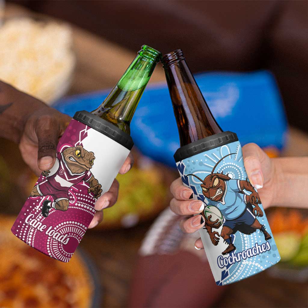 QLD Maroons and NSW Blues 2025 4 in 1 Can Cooler Tumbler Come On Together