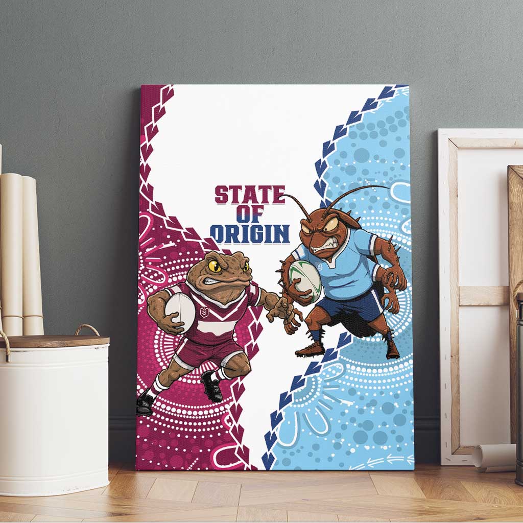 QLD Maroons and NSW Blues 2025 Canvas Wall Art Come On Together