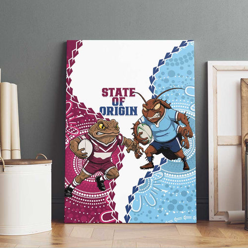 QLD Maroons and NSW Blues 2025 Canvas Wall Art Come On Together
