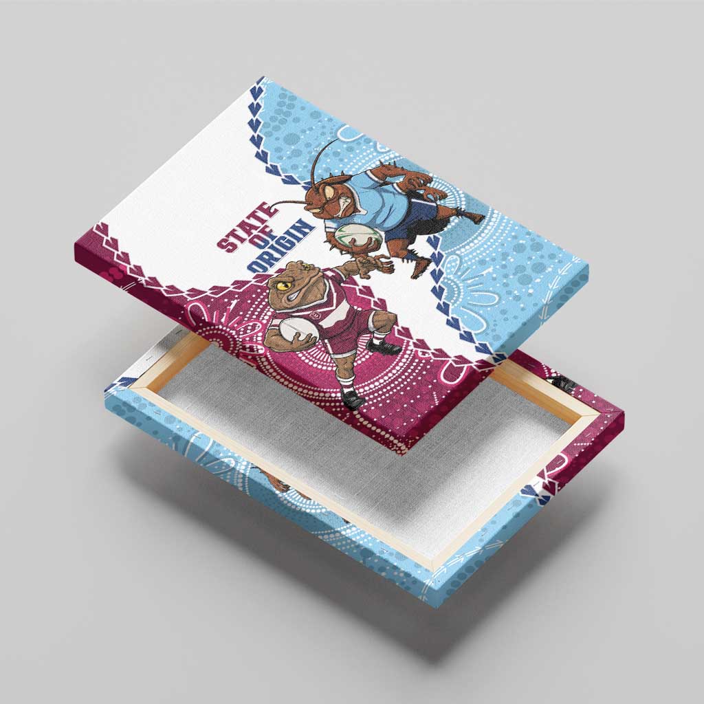 QLD Maroons and NSW Blues 2025 Canvas Wall Art Come On Together