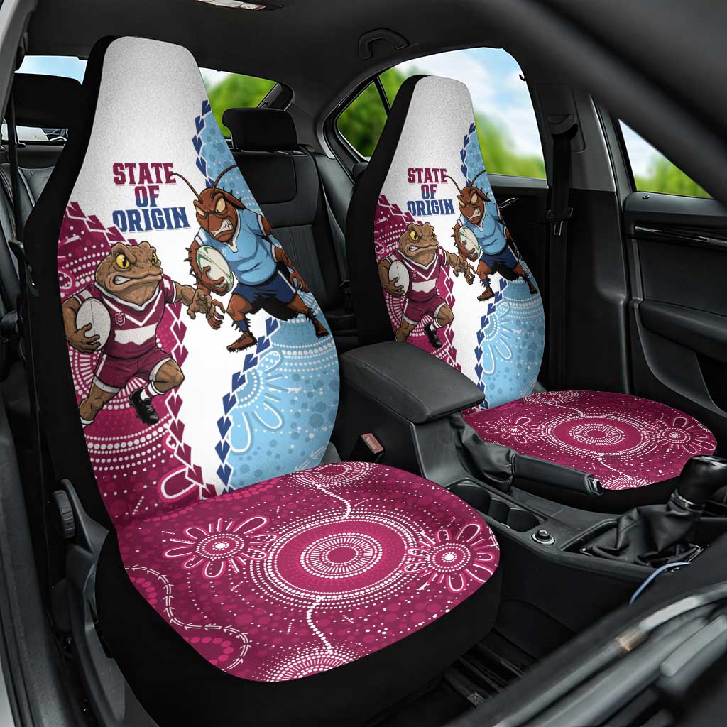 QLD Maroons and NSW Blues 2025 Car Seat Cover Come On Together