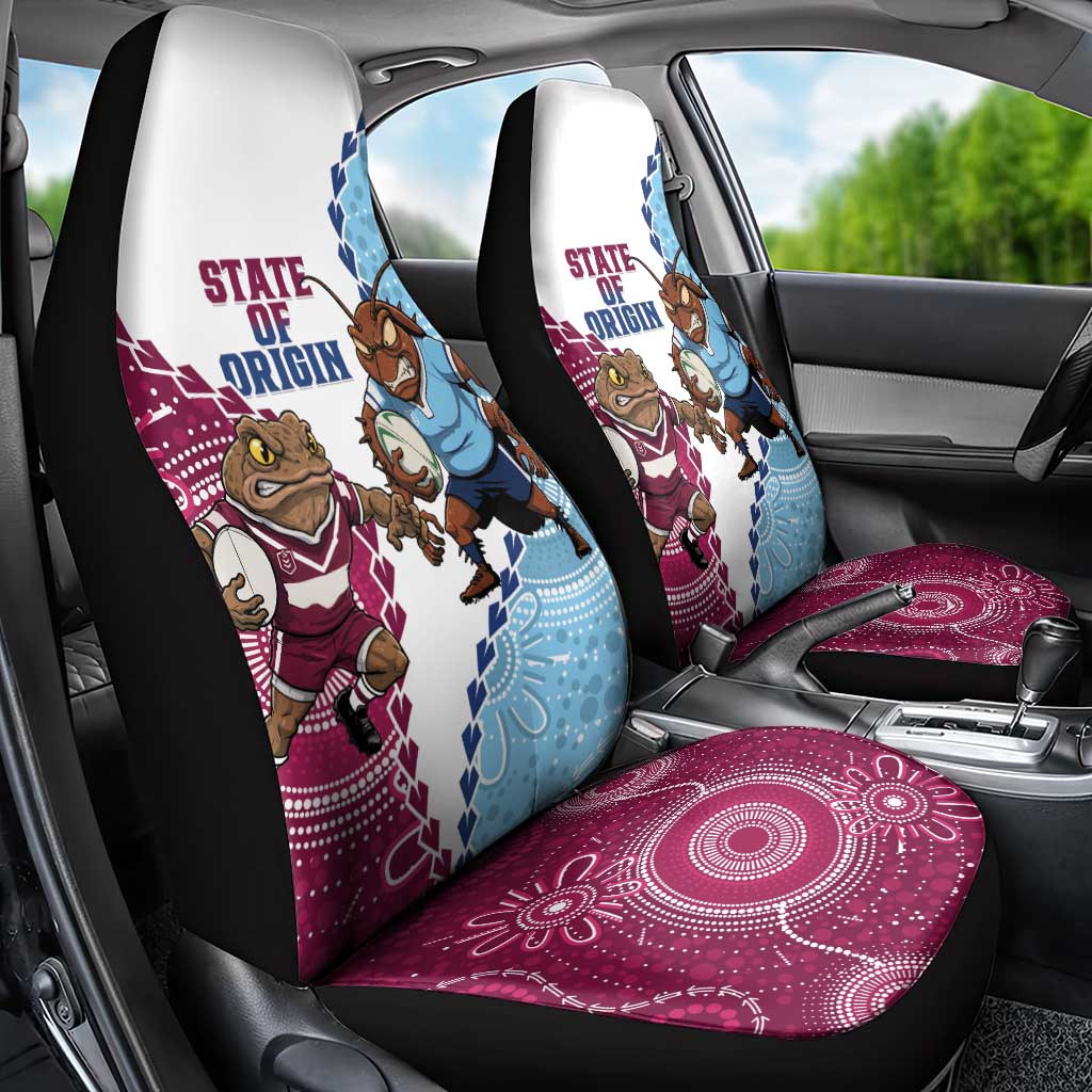 QLD Maroons and NSW Blues 2025 Car Seat Cover Come On Together