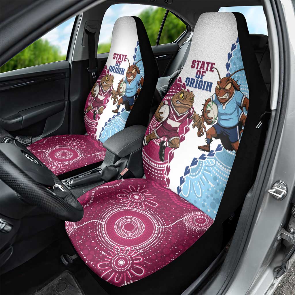 QLD Maroons and NSW Blues 2025 Car Seat Cover Come On Together
