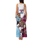 QLD Maroons and NSW Blues 2025 Family Matching Tank Maxi Dress and Hawaiian Shirt Come On Together